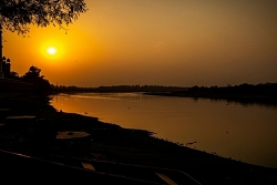 Sunset at the Taj Mahal