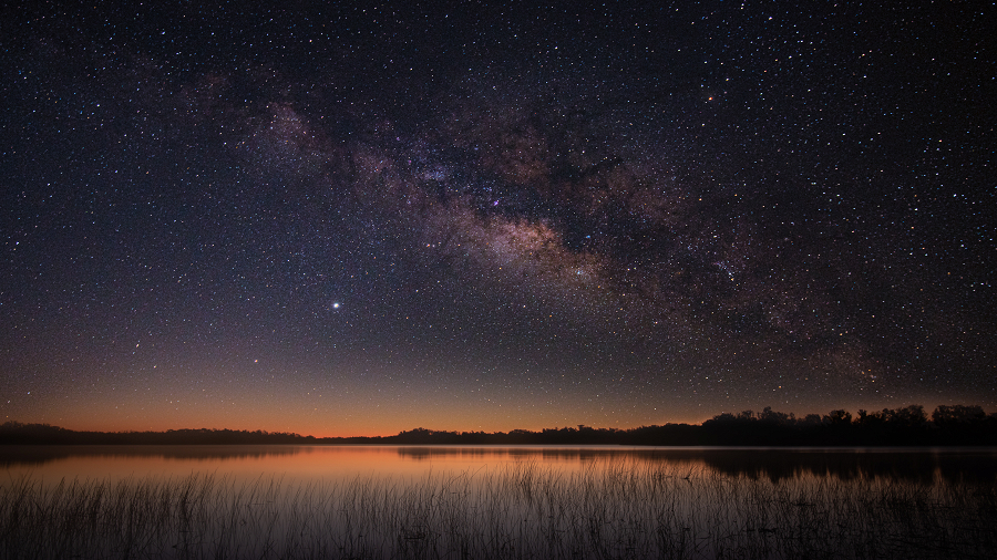 Milky Way Over a Lake