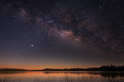 Milky Way Over a Lake