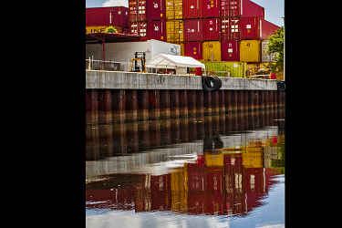 Shipping Containers on the Miami River