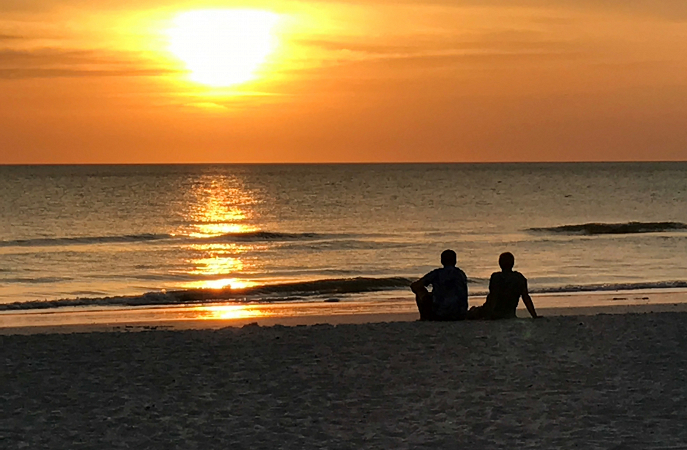 Seashore at Sunset