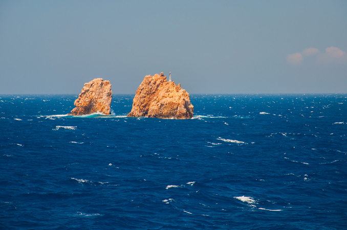 Rough Seas Near Mykonos