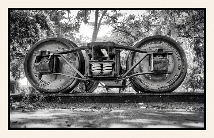 Old Train Wheels