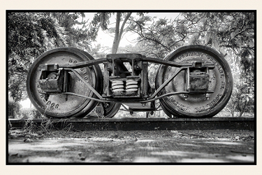 Old Train Wheels